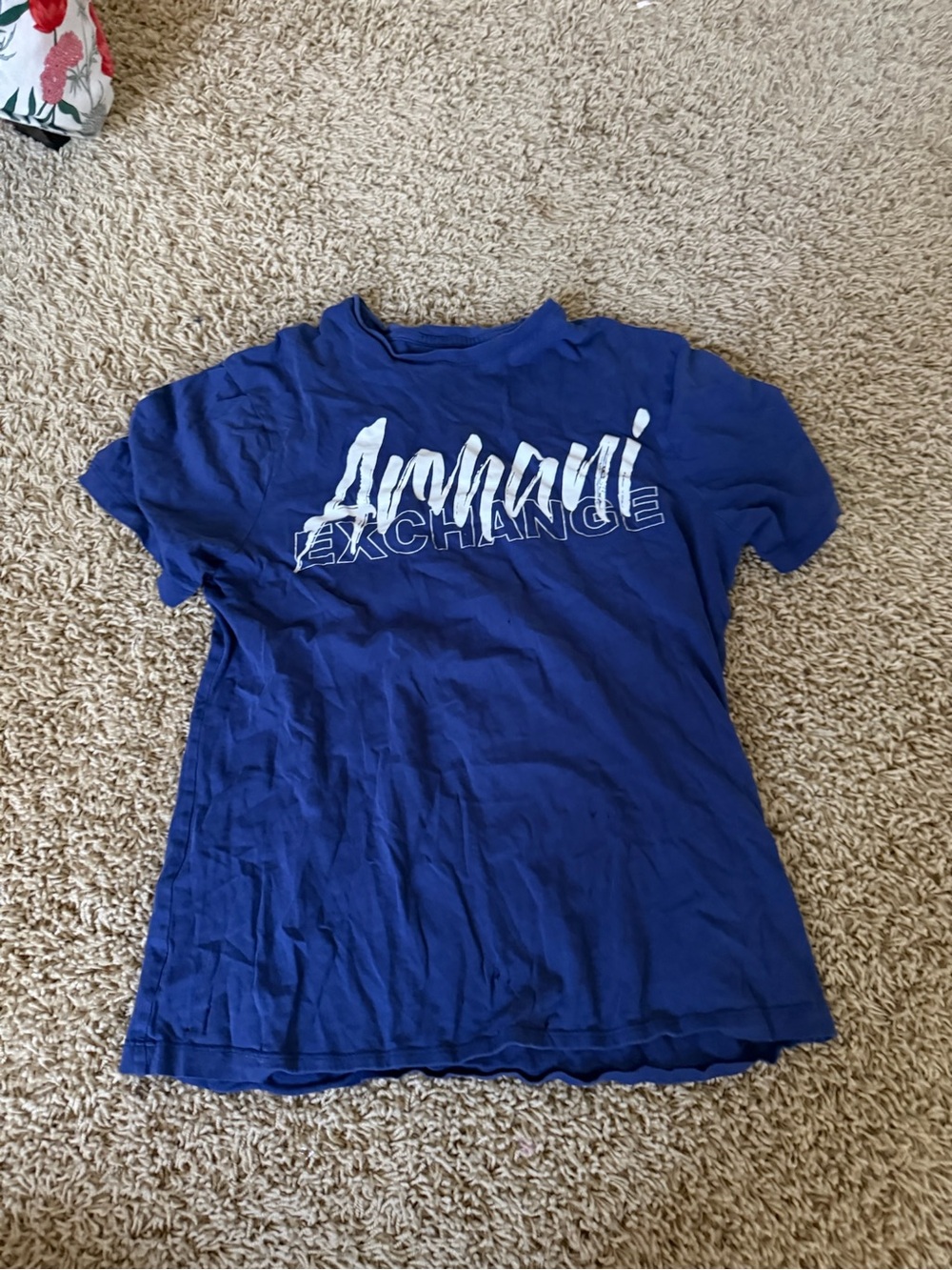 men’s armani blue shirt